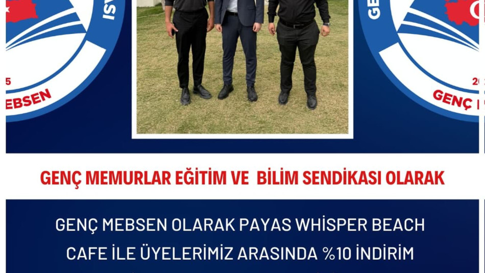 Payas Whisper Beach Cafe İle İndirim Protokolü Anlaşması İmzaladık
